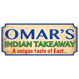 Omars Indian logo.